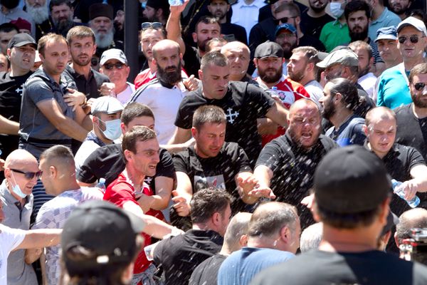 Georgians Protest for 2nd Straight Day Over Journalist Death