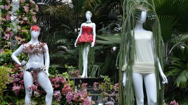 Orchids as Muse: Flowers and Fashion Mix Inside the NY Botanical Garden's Conservatory 