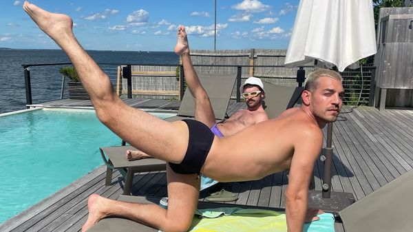 Matt Rogers Shows Off Speedo and Legs with Summery Aerobics Thirst Trap