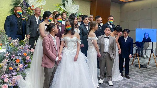A US Officiant Marries 10 Same-Sex Couples in Hong Kong Via Video Chat 