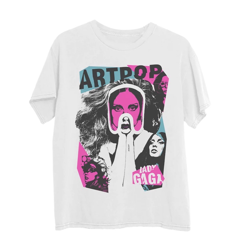 Artpop Collage White T-Shirt, $40,