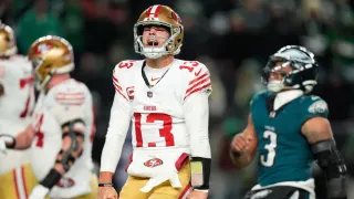Purdy, 49ers Eliminate Defending Super Bowl Champion Eagles With 23-19 Win in Wild-Card Game